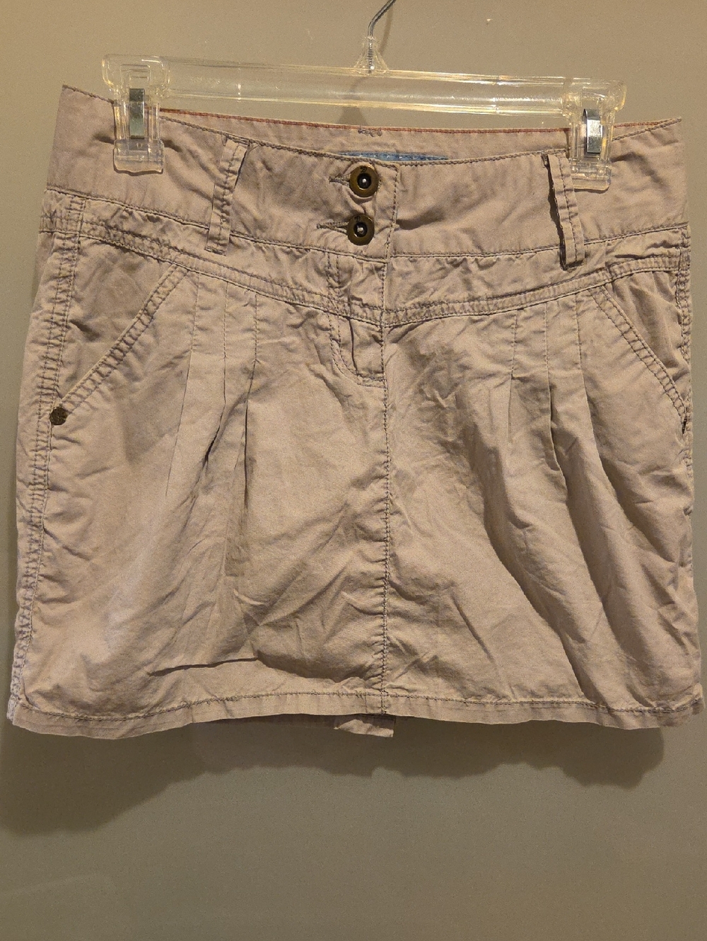 Tom Tailor Beige Mini Skirt